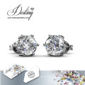 Destino joias cristal de Swarovski brincos Jane Solitaire